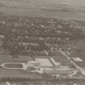 Aerial view of the Woodward Governor Company factory in 1943.